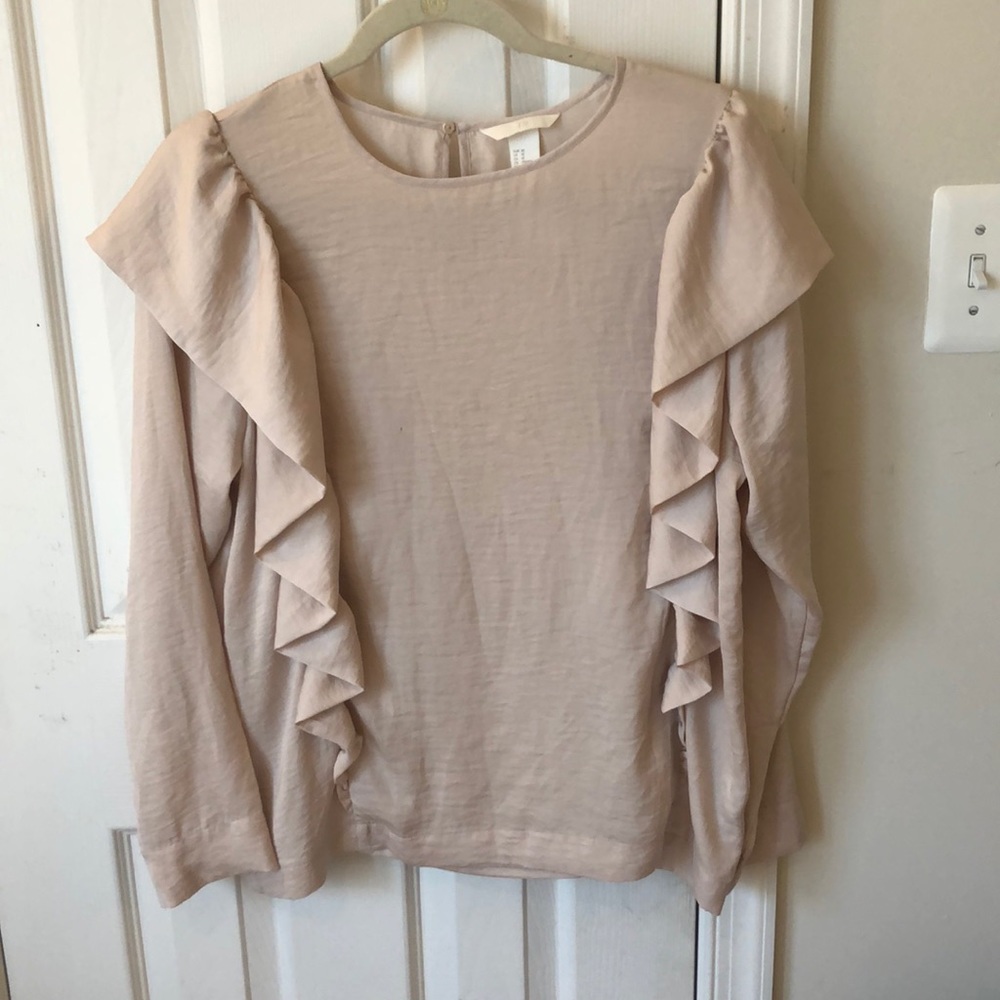 H&M Ruffle Blouse SZ 10